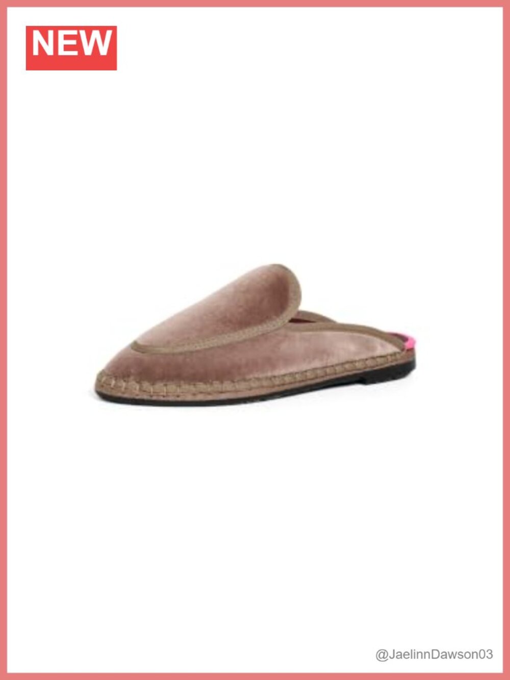 Organic Cotton Velvet Handcrafted Espadrille Mules Women's